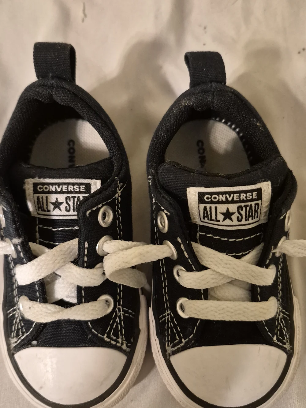 Converse All Star Kids Black and White Low Top Sneakers